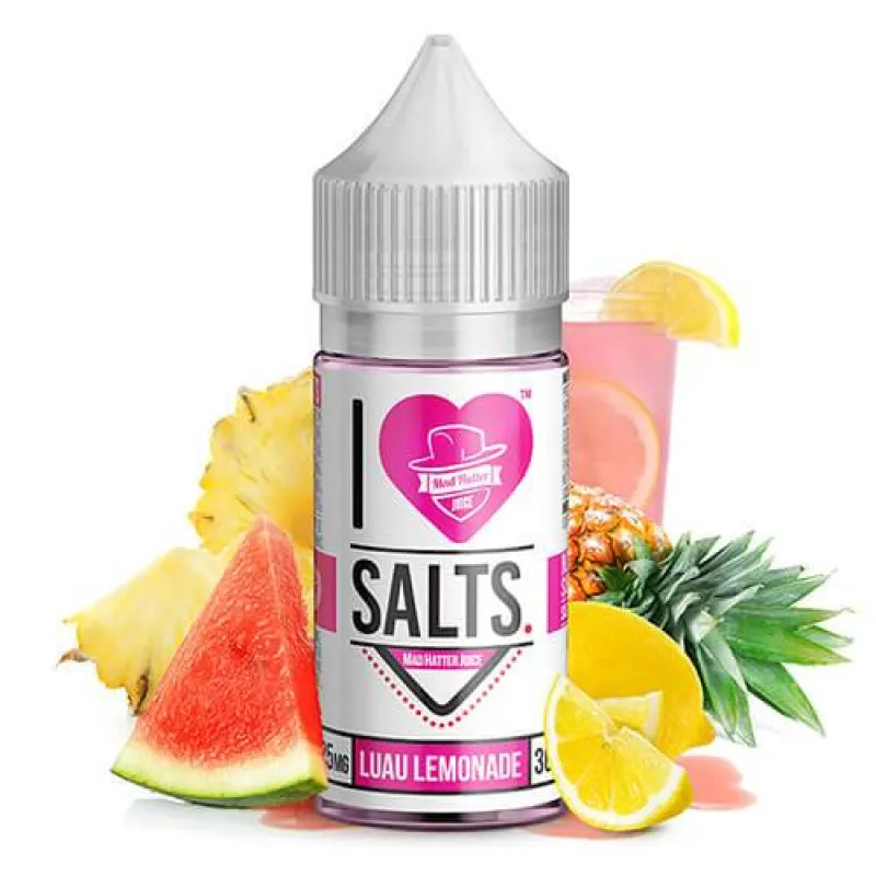 I LOVE SALTS BY MAD HATTER - LUAU LEMONADE/PINK LEMONADE - 30ML