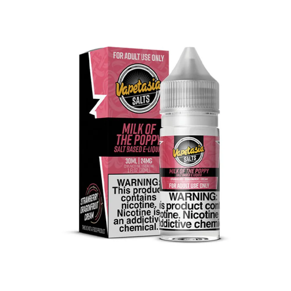 VAPETASIA SALTS - MILK OF THE POPPY - 30ML