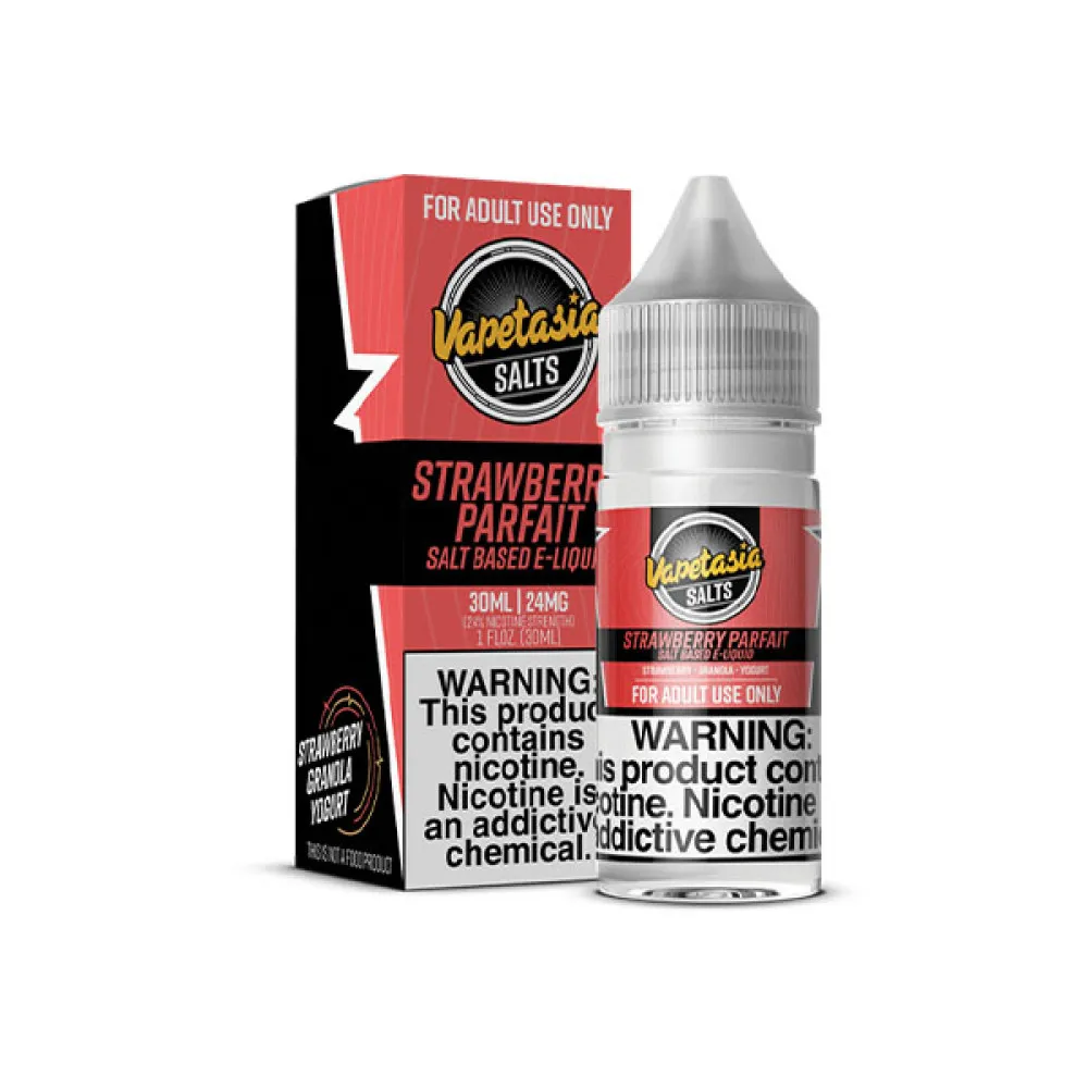 VAPETASIA SALTS - STRAWBERRY PARFAIT - 30ML