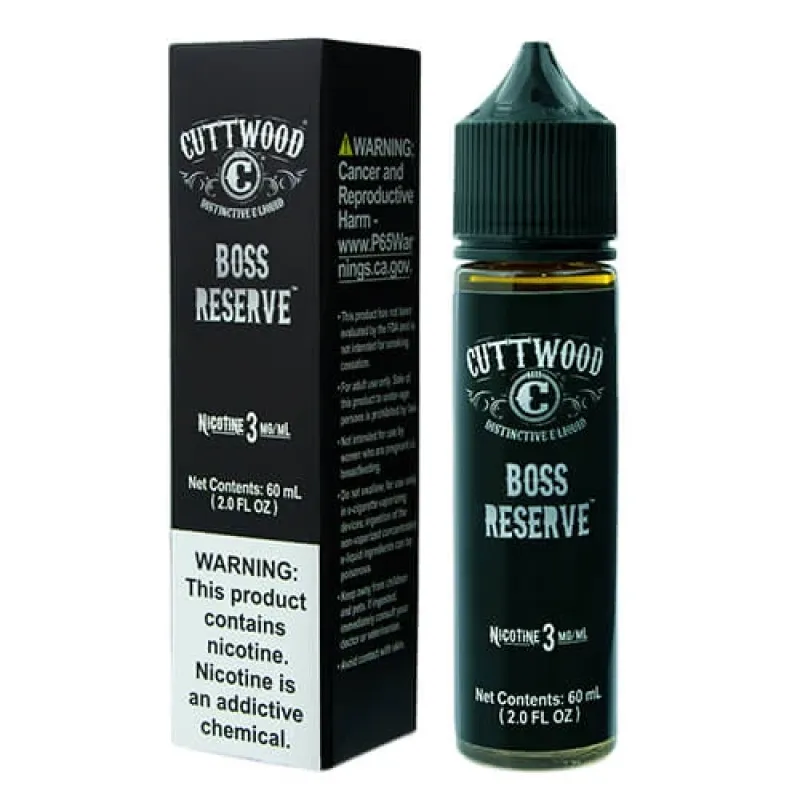 CUTTWOOD E-LIQUIDS - BOSS RESERVE - 60ML