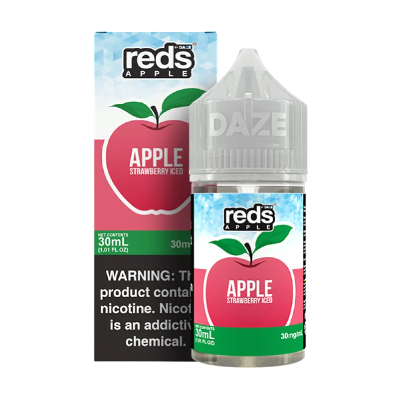 REDS 7DAZE SALT SERIES - 7DAZE STRAWBERRY ICED - 30ML